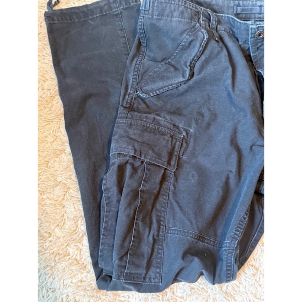 Polo Ralph Lauren Utility Surplus Chino Cargo Pants 34x32 Black 100% Cotton - Picture 5 of 8